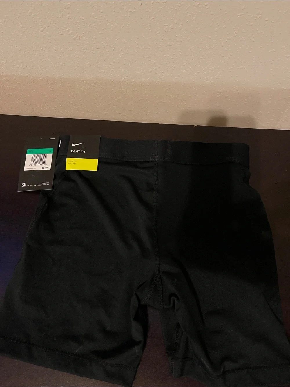 Nike Black Girls' Pro Athletic Dri-Fit Spandex with White Swoosh